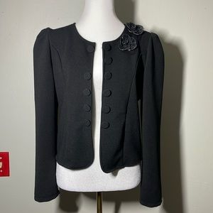 Appliqué black jacket M